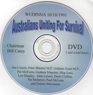 Veritas Books: Australians Uniting For Survival Wuddina B.Carey