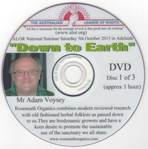 Veritas Books: Down to Earth Mr Adam Voysey Roseneath Organics
