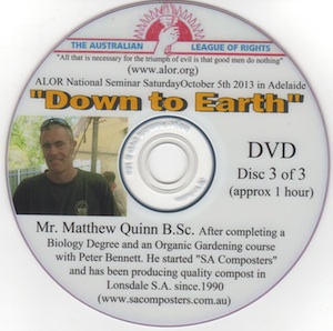 Down to Earth Mr Matt Quinn of SA Composters